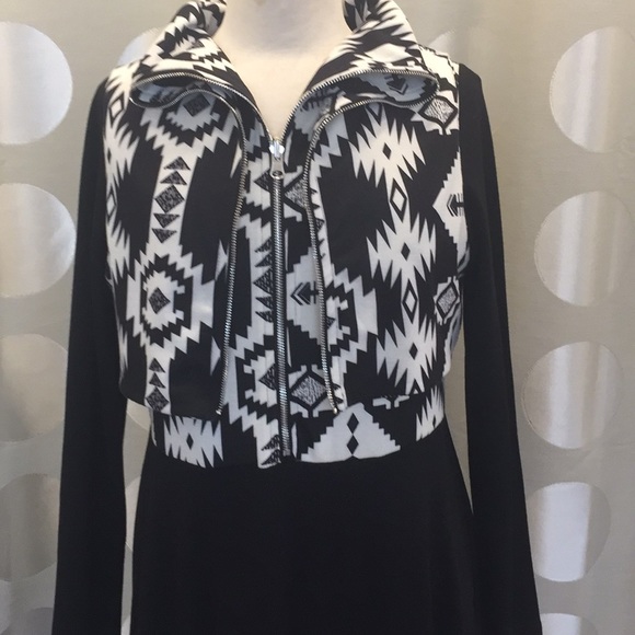 Tesoro Moda black and white dress - Picture 2 of 5